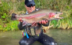 rainbow trout fisherman