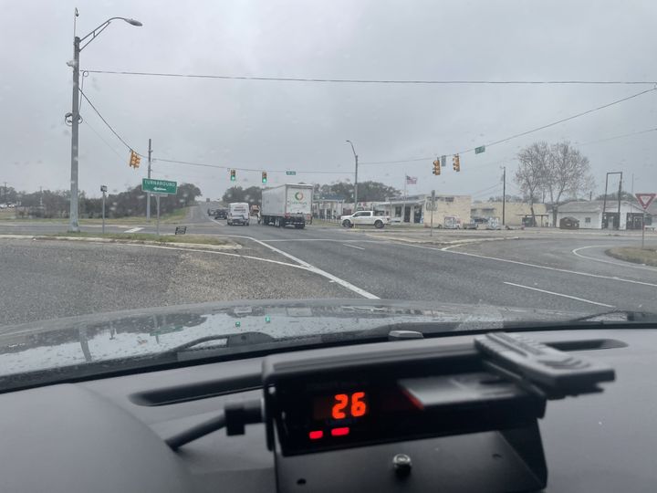Expect to see more Comal County constables at the intersection of Hwy. 281 northbound and FM 311, already the scene of several major motor-vehicle crashes this morning. Image courtesy of Comal County constables.