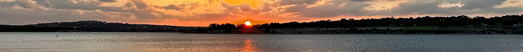 Header banner lake sunrise