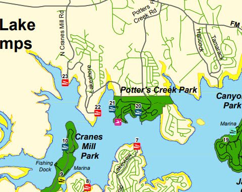 map of boat ramps