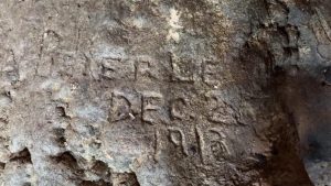 signature in cave