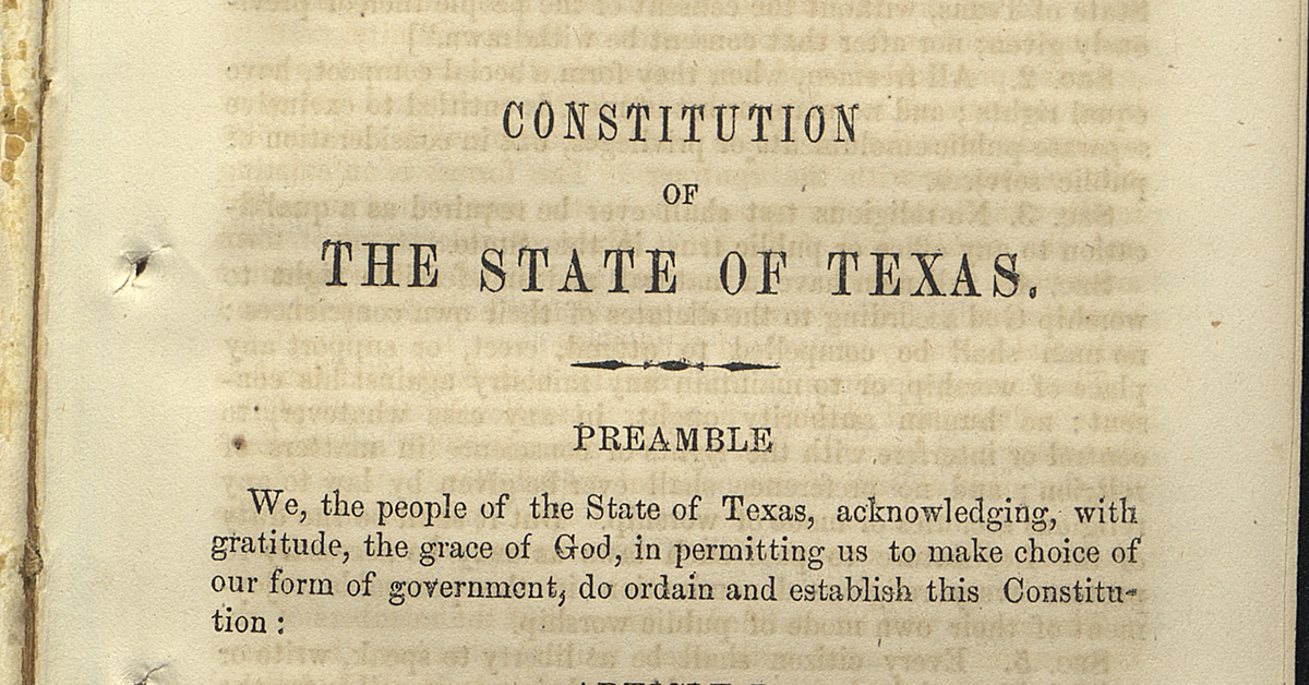 texas constitution