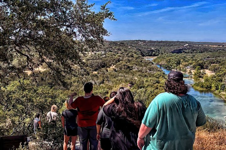 teens on trail