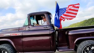 purple truck