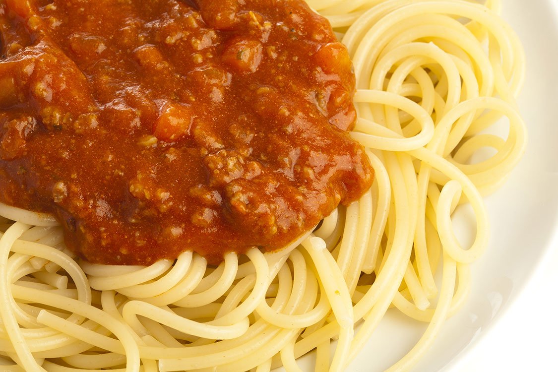 plate of spaghetti