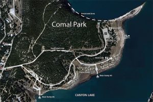 Comal Park map