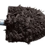 shovel full of mulch