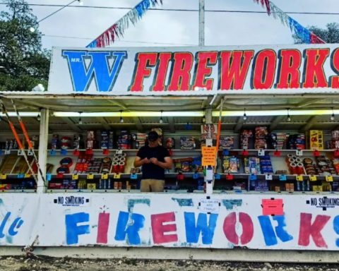 fireworks stand