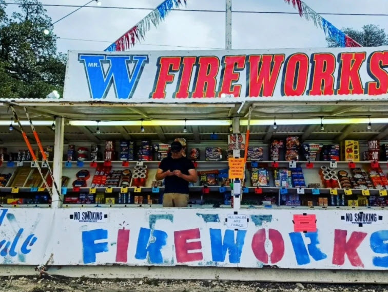 fireworks stand