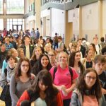 hallway with students