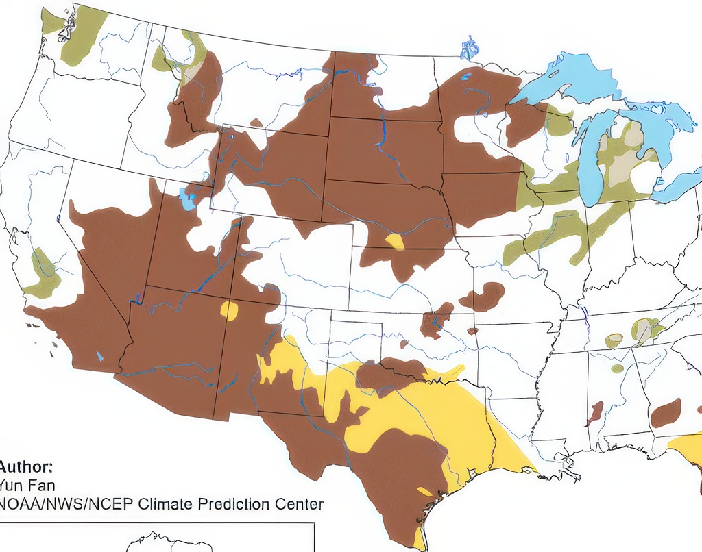 U.S. drought map