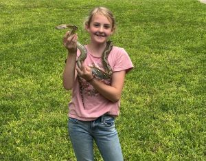 girl with snake