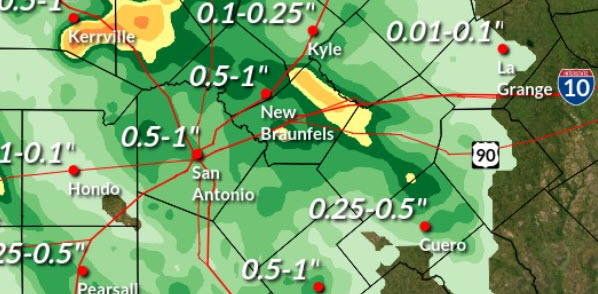 rain totals