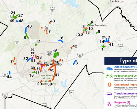 map of road projects