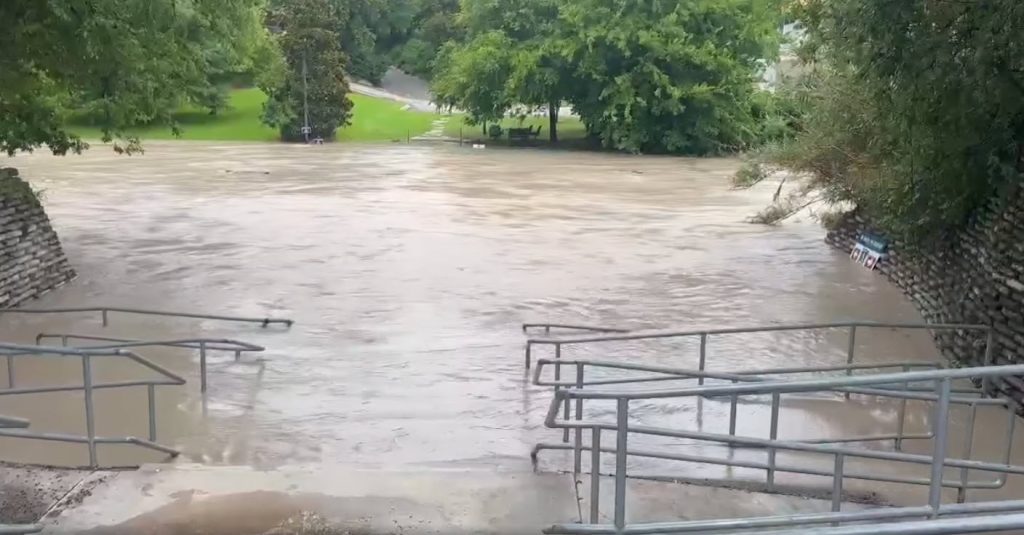 flooded river