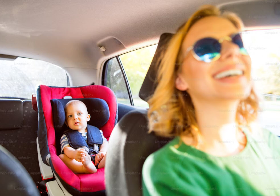 baby in carseat