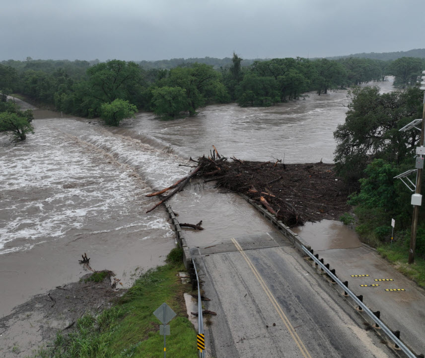 flooded bridge